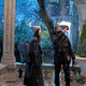 Hailee Steinfeld and Rhys Thomas on the set of the new Disney Plus series Hawkeye